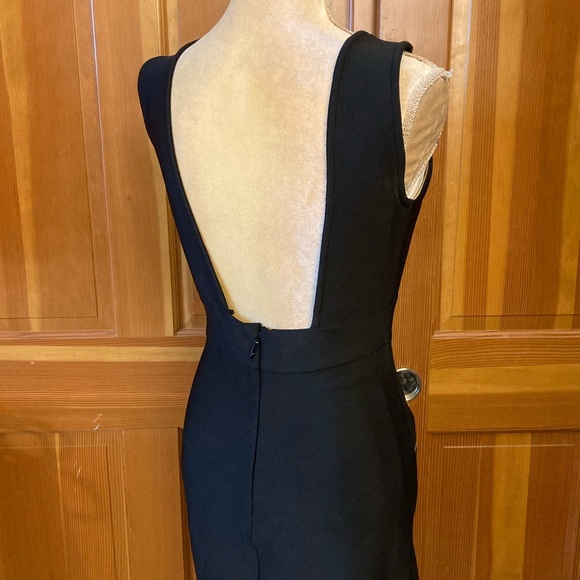 Women’s Colorblock Split High Bandage Dress. - Picture 2 of 16